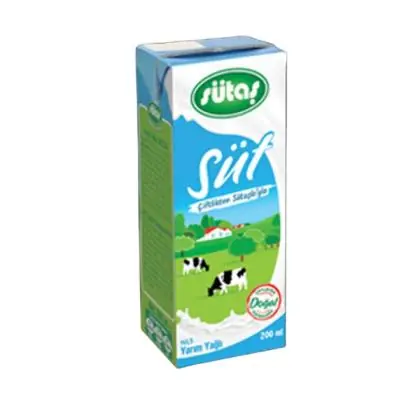 Ürün görseli: Süt Yarım Yağlı  200 ml x 27 Adet - KOLİ