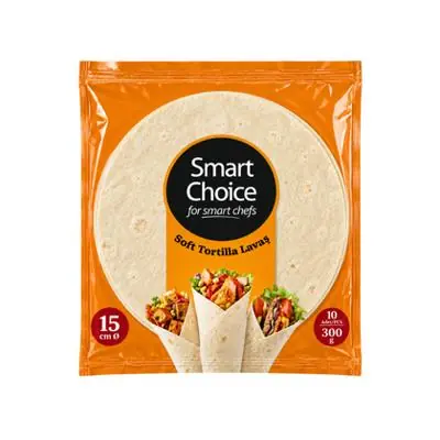 Ürün görseli: Tortilla Ekmeği 15 cm 30 gr x 10 Adet - KOLİ