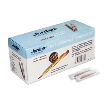 Ürün görseli: Tek Sargılı Kürdan Jordan 1000 adet - KOLİ